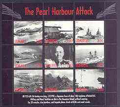 Udmurtia Republic 2001 Pearl Harbour Attack perf sheetlet #01 containing complete set of 9 values unmounted mint