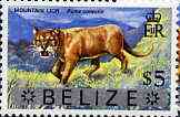 Belize 1973 Puma $5 from opt'd def set with new Country name, unmounted mint, SG 359