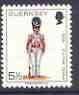 Guernsey 1974-78 Colour Sergeant, East Regt 5.5p from Militia Uniforms def set unmounted mint, SG 106*