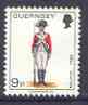 Guernsey 1974-78 Private, 4th West Regt 9p from Militia Uniforms def set unmounted mint, SG 109*