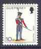 Guernsey 1974-78 Field Officer, 4th West Regt 10p from Militia Uniforms def set unmounted mint, SG 110*