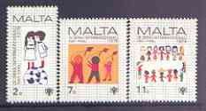 Malta 1979 International Year of the Child set of 3 unmounted mint, SG 627-29