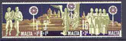 Malta 1969 Christmas Children's Welfare Fund se-tenant set of 3, unmounted mint SG 427b