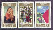 New Zealand 1973 Christmas set of 3 unmounted mint SG 1034-1036