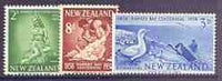 New Zealand 1958 Centenary of Hawke's Bay Province set of 3 unmounted mint SG 768-770