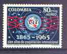 Colombia 1965 Centenary of ITU 80c, SG 1155 unmounted mint