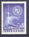 Austria 1965 Centenary of ITU 3s violet, SG 1445 unmounted mint