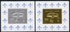 Batum 1994 Fungi set of 2 s/sheets in silver & gold foils (showing Scout emblem) unmounted mint