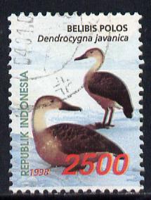 Indonesia 1998 Waterfowl (2nd series) 2,500r Indian Whistling Duck fine commercially used, SG 2473