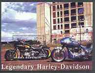Sakha (Yakutia) Republic 2001 Harley Davidson Legendary Motorcycles perf m/sheet unmounted mint