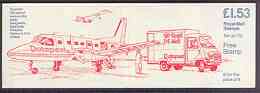 Great Britain 1985 Royal Mail 350 Years £1.53 booklet complete (Datapost Van, Plane & Concorde) SG FT4