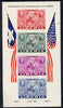 Liberia 1947 US Stamp Centenary imperf m/sheet each stamp opt'd SPECIMEN mtd mint, SG MS 661