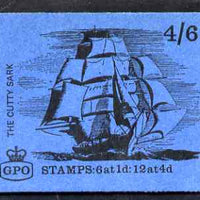 Great Britain 1968-70 Ships - Cutty Sark 4s6d booklet (July 1968) complete and fine SG LP46