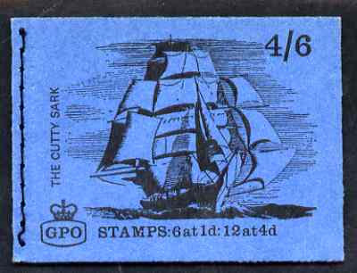 Great Britain 1968-70 Ships - Cutty Sark 4s6d booklet (July 1968) complete and fine SG LP46