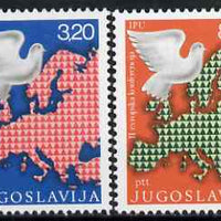 Yugoslavia 1975 European Security set of 2 unmounted mint SG 1631-32