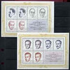 Yugoslavia 1968 National Heroes set of 2 m/sheets unmounted mint, SG MS 1356