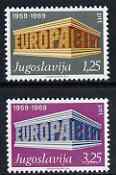 Yugoslavia 1969 Europa set of 2 unmounted mint, SG 1407-08