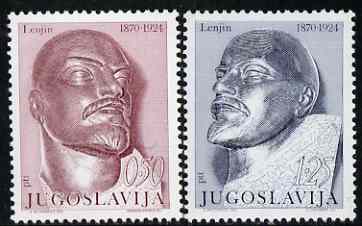 Yugoslavia 1970 Birth Centenary of Lenin set of 2 unmounted mint, SG 1421-22
