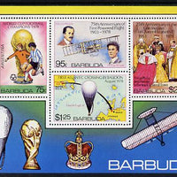 Barbuda 1978 Anniversaries & Events imperf m/sheet unmounted mint, SG MS 446