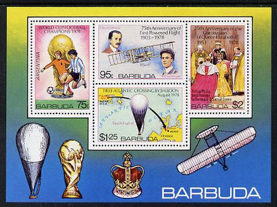 Barbuda 1978 Anniversaries & Events imperf m/sheet unmounted mint, SG MS 446