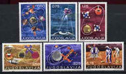Yugoslavia 1971 Space Exploration set of 6 unmounted mint, SG 1447-52