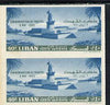 Lebanon 1960 Martyrs' Commemoration 40p imperf proof pair in near issued colours on ungummed paper (as SG 650)