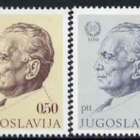 Yugoslavia 1972 President Tito's 80th Birthday set of 2 unmounted mint, SG 1522-23*