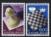 Yugoslavia 1972 20th Chess Olympiad set of 2 unmounted mint, SG 1529-30