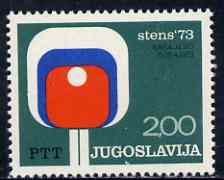 Yugoslavia 1973 World Table Tennis Championships unmounted mint, SG 1551*
