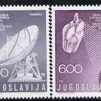 Yugoslavia 1974 Satellite Communication Station set of 2 unmounted mint, SG 1612-13