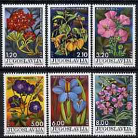 Yugoslavia 1975 National Youth Day - Flowers perf set of 6 unmounted mint, SG 1685-90