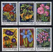 Yugoslavia 1975 National Youth Day - Flowers perf set of 6 unmounted mint, SG 1685-90
