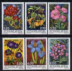 Yugoslavia 1975 National Youth Day - Flowers perf set of 6 unmounted mint, SG 1685-90
