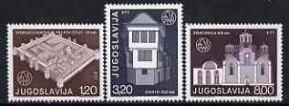 Yugoslavia 1975 European Architectural Heritage Year set of 3 unmounted mint, SG 1713-15*