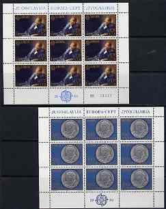 Yugoslavia 1980 Europa (Pres Tito) set of 2 each in sheetlets of 9 unmounted mint, SG 1922-23