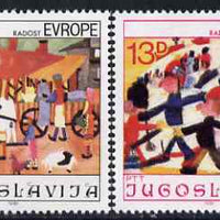 Yugoslavia 1981 13th Joy of Europe (Children's Paintings) set of 2 unmounted mint, SG 1999-2000