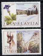 Yugoslavia 1983 Nature Protection set of 2 unmounted mint, SG 2090-91