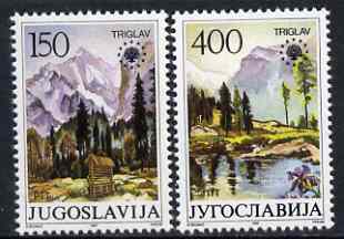 Yugoslavia 1987 Nature Protection (Triglav Nat Park) set of 2 unmounted mint, SG 2360-61