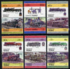 Tuvalu - Funafuti 1984 Locomotives #1 (Leaders of the World) set of 12 opt'd SPECIMEN unmounted mint