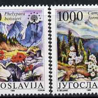 Yugoslavia 1988 Nature Protection (Plants) set of 2 unmounted mint, SG 2466-67