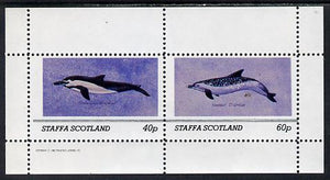 Staffa 1982 Dolphins perf set of 2 values (40p & 60p) unmounted mint