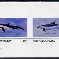 Staffa 1982 Dolphins imperf set of 2 values (40p & 60p) unmounted mint