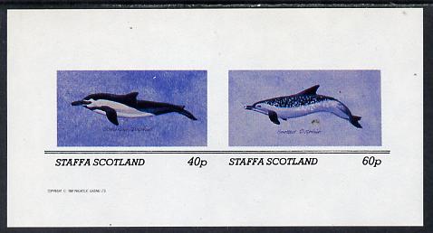 Staffa 1982 Dolphins imperf set of 2 values (40p & 60p) unmounted mint