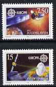 Yugoslavia 1991 Europa (Space) set of 2 unmounted mint, SG 2697-98