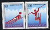Yugoslavia 1992 Albertville Winter Olympics set of 2 unmounted mint, SG 2765-66