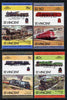 St Vincent 1984 Locomotives #3 (Leaders of the World) set of 8 opt'd SPECIMEN (as SG 834-41) unmounted mint