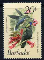Barbados 1979-83 Crested Hummingbird 20c (from def set) unmounted mint SG 628