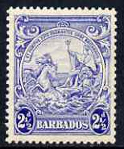 Barbados 1938-47 Badge of Colony 2.5d ultramarine unmounted mint, SG 251*