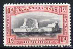 Falkland Islands 1933 Centenary 1d Iceberg unmounted mint SG 128