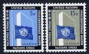 United Nations (NY) 1962 Dag Hammarskjöld (UN Secretary-General) set of 2 unmounted mint, SG 112-13